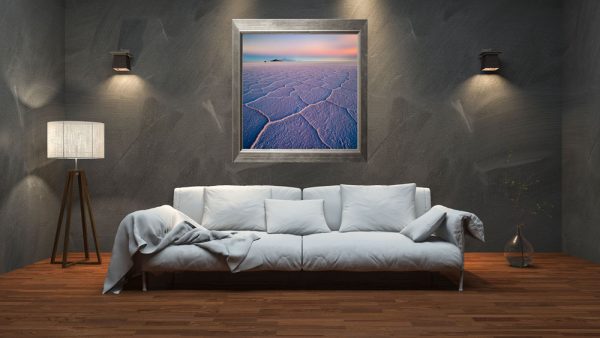 Fine Art Print Room Display Salar de Uyuni at Sunset by Ignacio Palacios