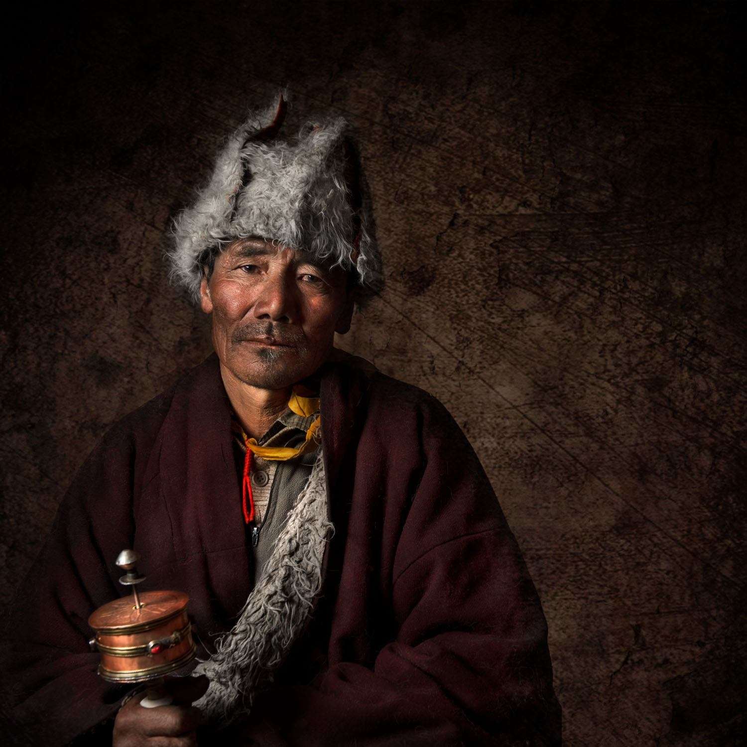Portrait Photograph of local in Ladakh India taken by Ignacio Palacios