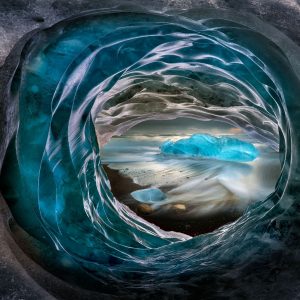 Iceland Icehole Landscape Photograph by award winning travel photographer Ignacio Palacios