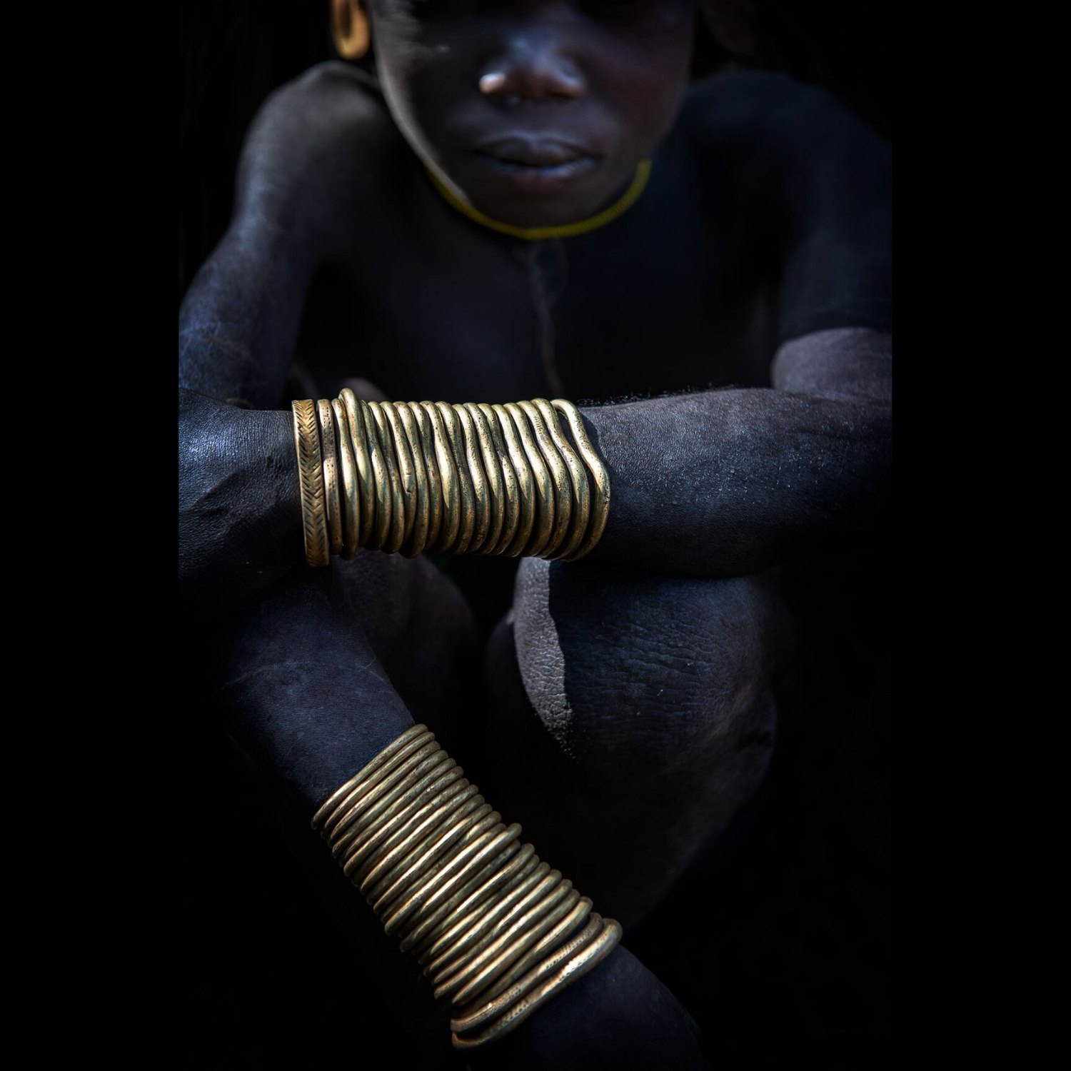 Portrait Photograph of the Mursis tribe photographed of Ethiopia by professional travel photographer Ignacio Palacios